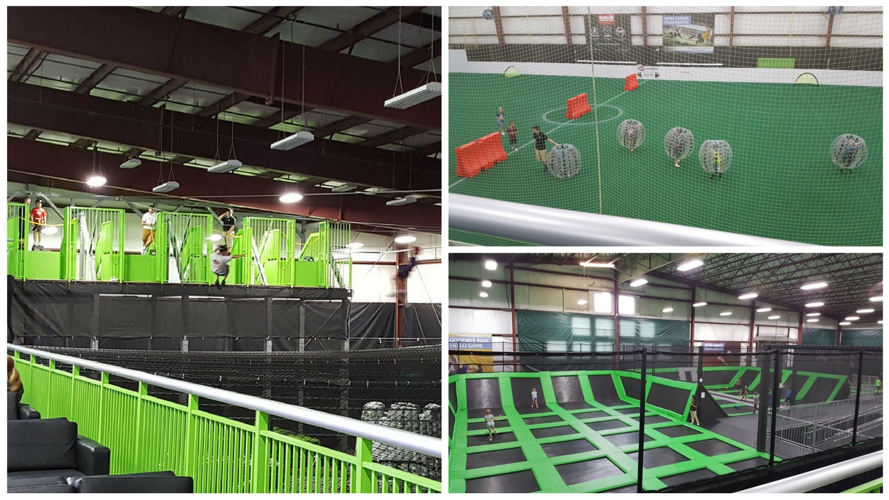 Zip City Trampoline, Zipline & Rockwall Park Indy with Kids