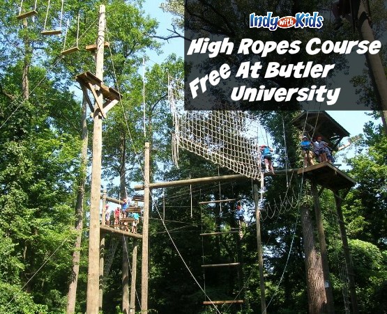 free high ropes course at butler university challenge kids