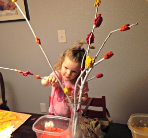 Thanksgiving Centerpieces or Mantel Decor Kids Can Make