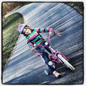 Addie on Bike