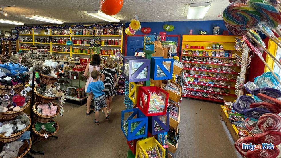 The Candy Emporium sells a variety of treats and gift items.