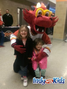 indy fuel ice hockey team with kids