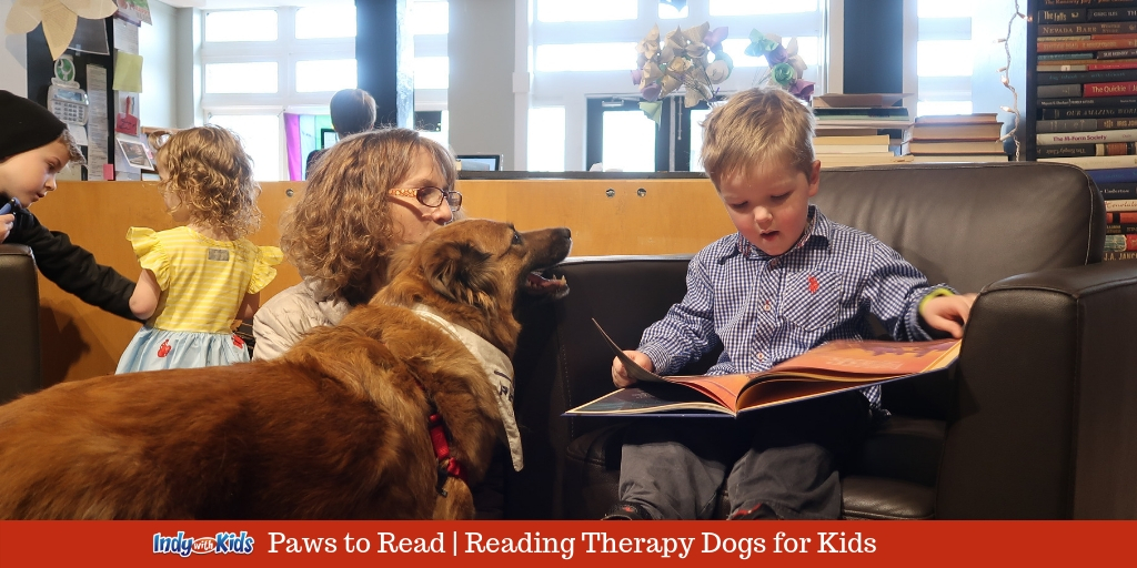 "Paws to Read" with Adorable Therapy Dogs at Libraries in Central Indiana