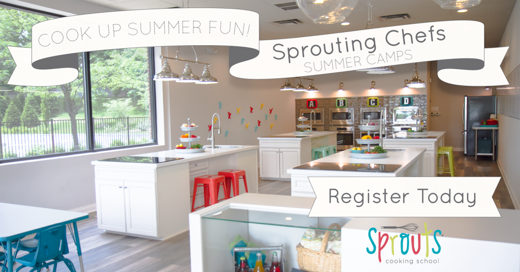 sprouts cooking school for kids summer camp ad