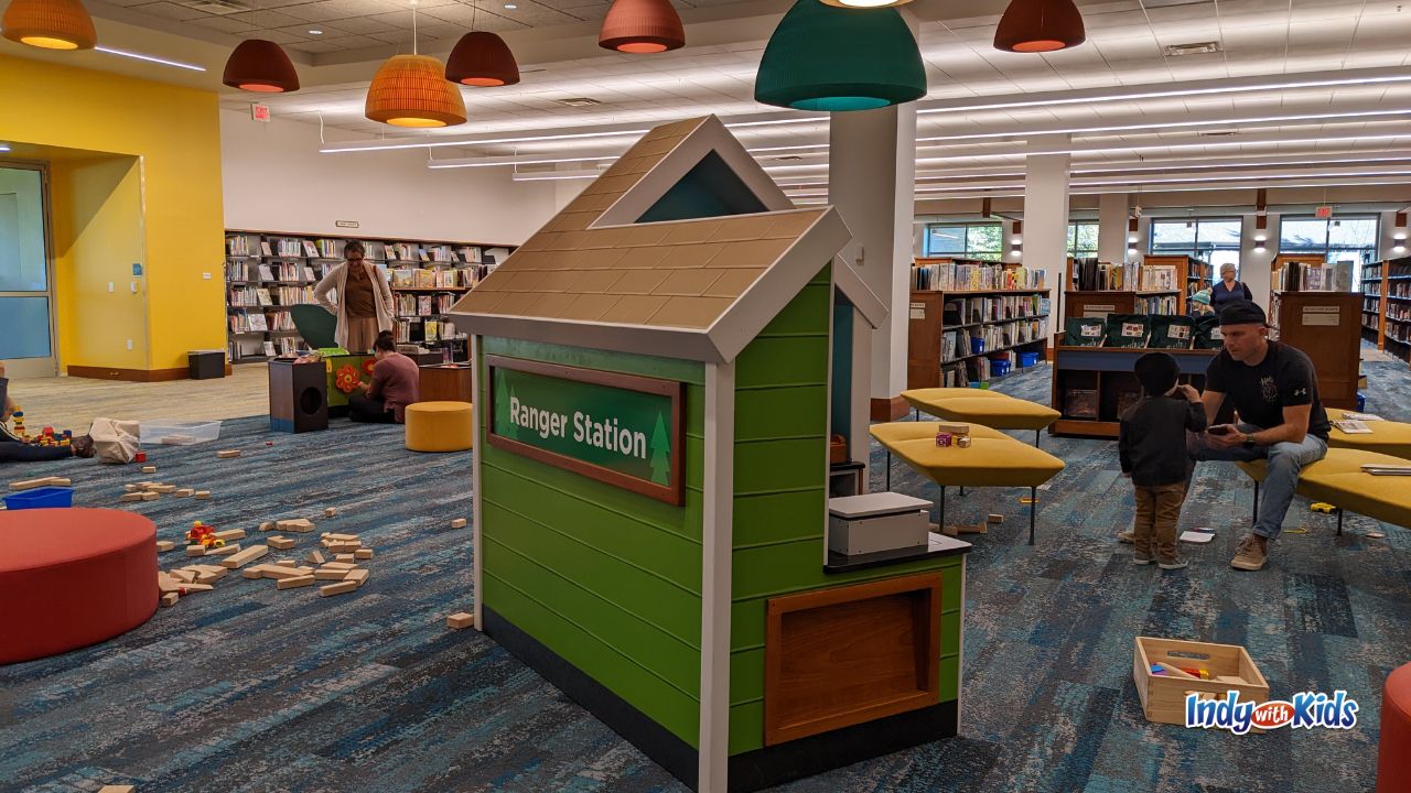 Imaginations can run wild at the Carmel Clay Public Library's play area in the Children's Resources department.