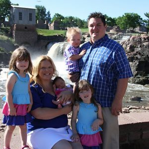 About 7,400 gallons of water drop 100 feet through the Sioux Falls each second.