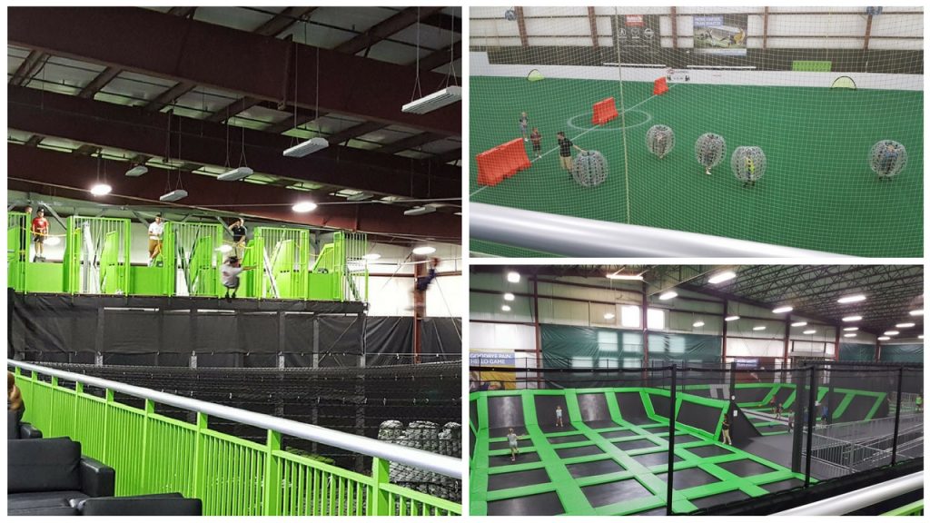 Zip City Trampoline, Zipline & Rockwall Park Indy with Kids