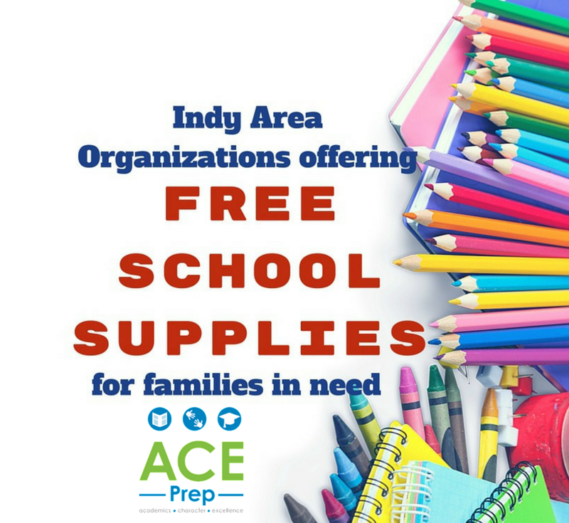 School Supplies Ace Prep Indy with Kids