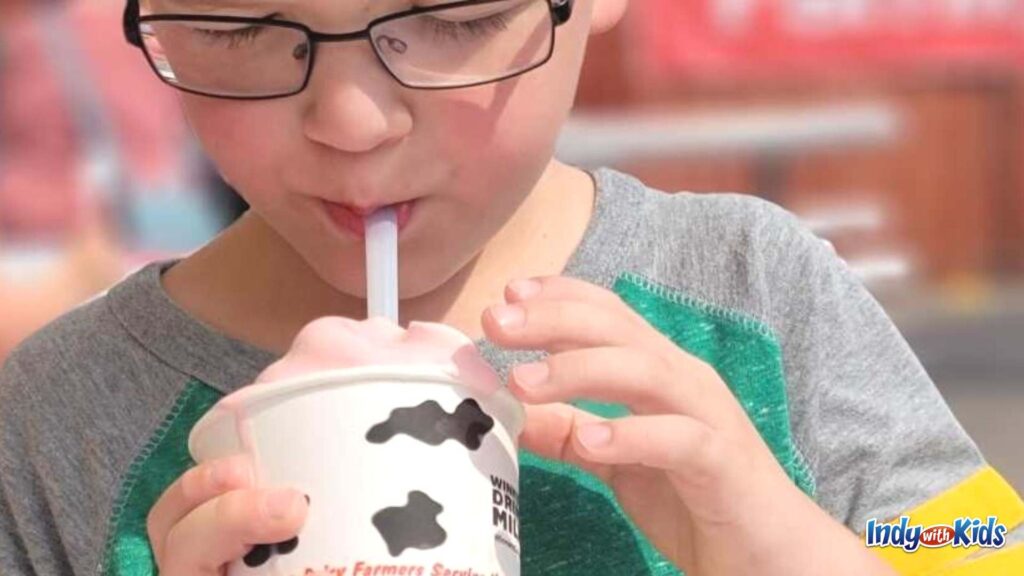 Get a $2 discount on a kids' meal at the Indiana State Fair Dairy Bar.