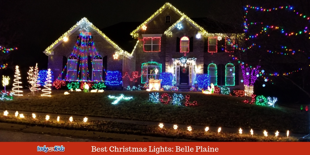 Best Christmas Lights in Fishers: Belle Plaine