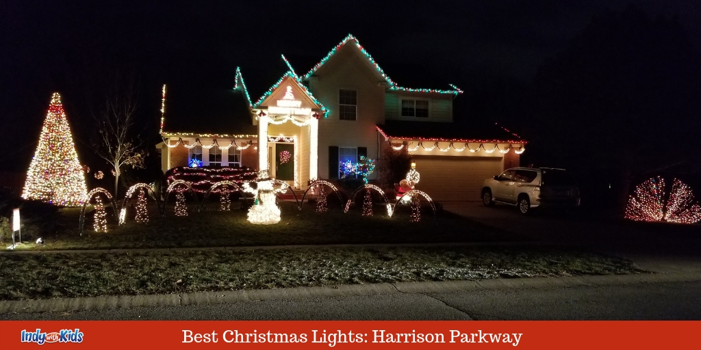 Best Christmas Lights in Fishers: Harrison Parkway Near Conner Prairie