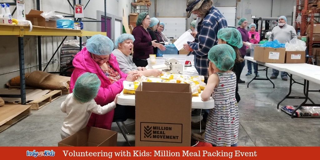 Volunteering With Kids: Million Meal Movement Packing Days