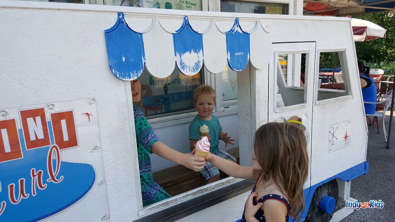 Things to do in Greenwood Indiana: Grab a sweet treat on a hot day at Mrs. Curl.