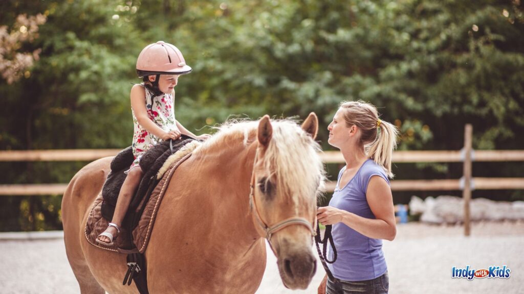 horseback riding with kids