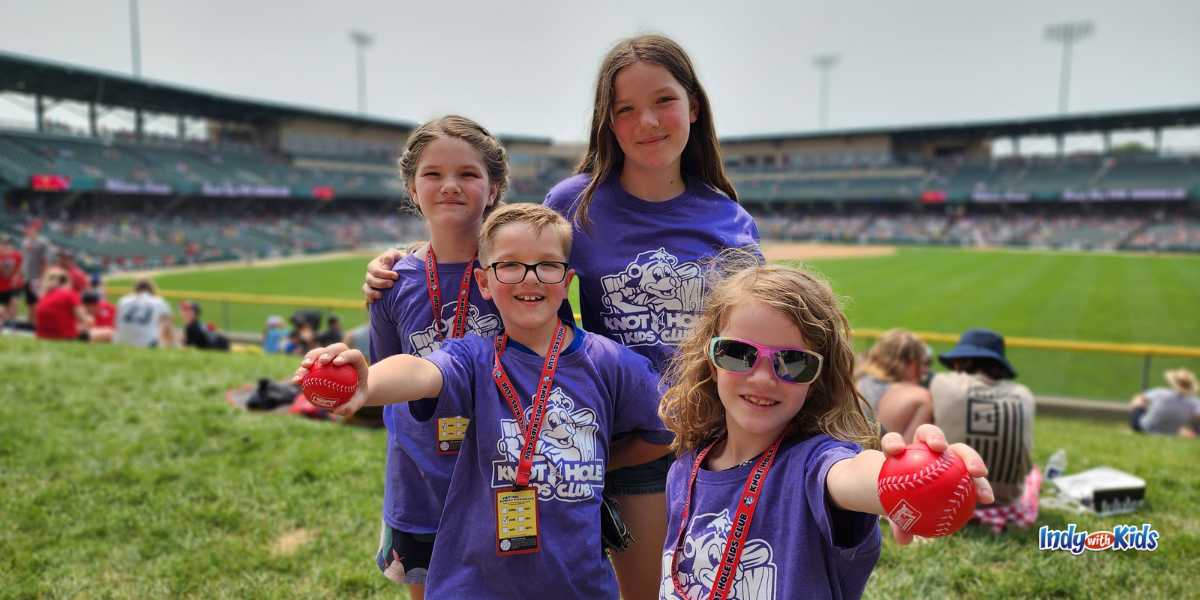 9 Indianapolis Sports Fan Clubs for Kids: Join the Indianapolis Indians' Knot Hole Kid's Club for baseball swag and special experiences.
