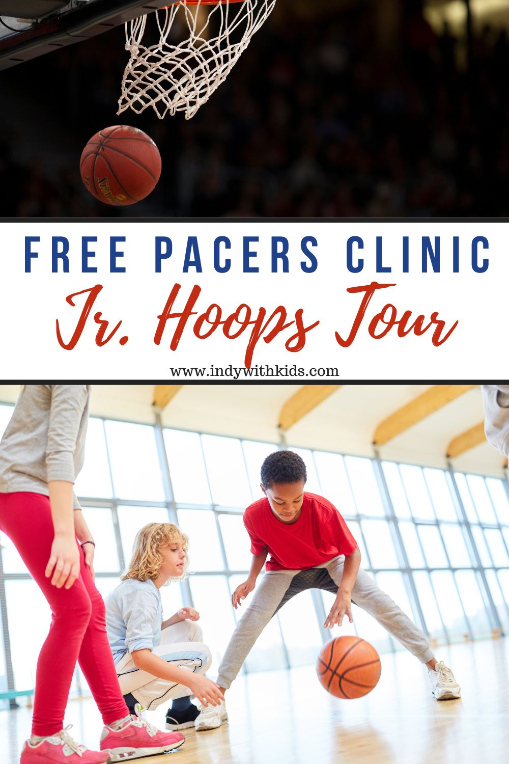 Register for a free Pacers basketball camp through the Jr. Hoops Tour.