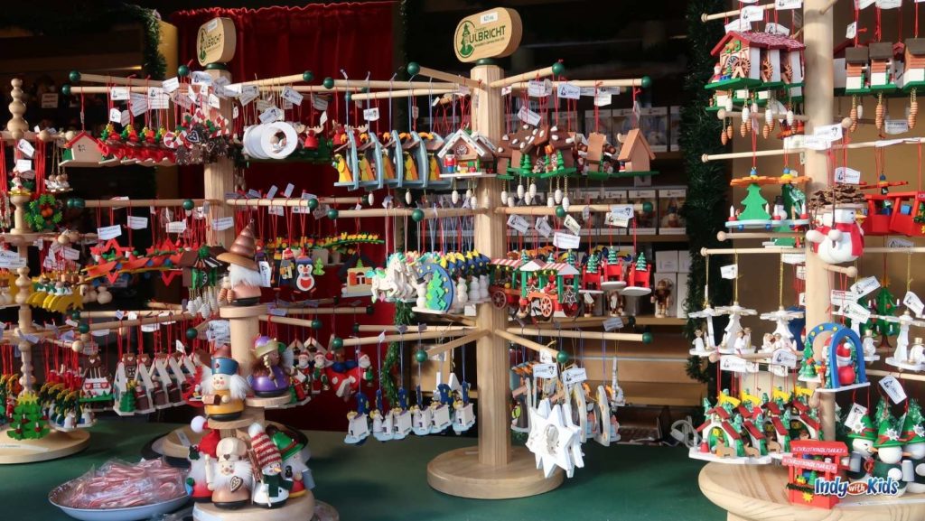 Carmel Christkindlmarkt: wooden ornaments on display