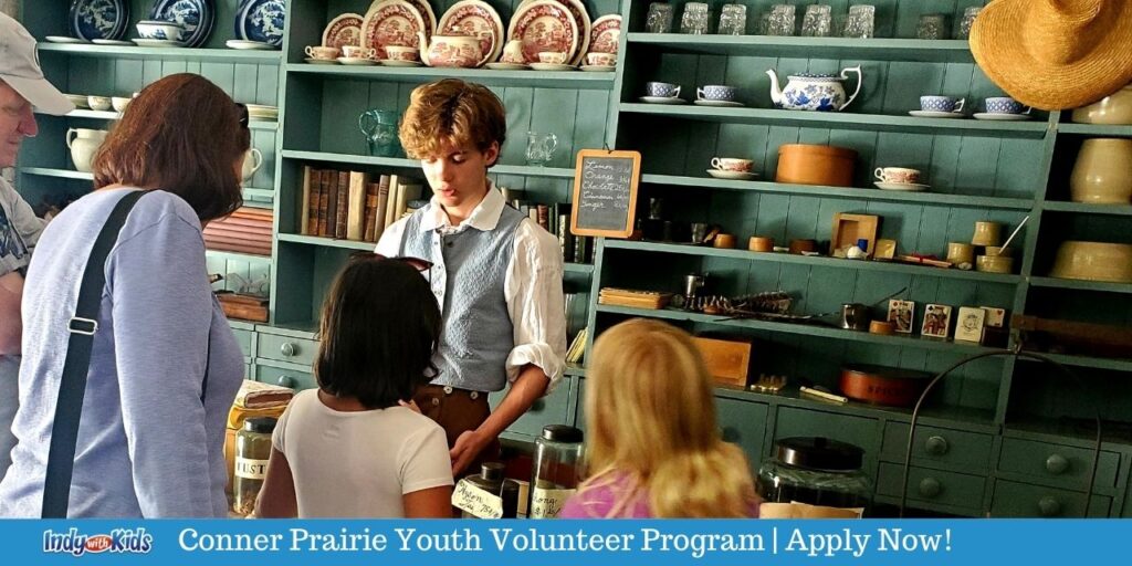 Be a Conner Prairie Volunteer! Apply Now for the Youth Volunteer Program (Ages 10-18)