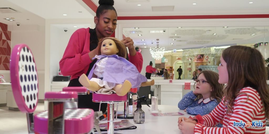 Winter Indianapolis activities: Take a day trip to Chicago, featuring the American Girl Store.