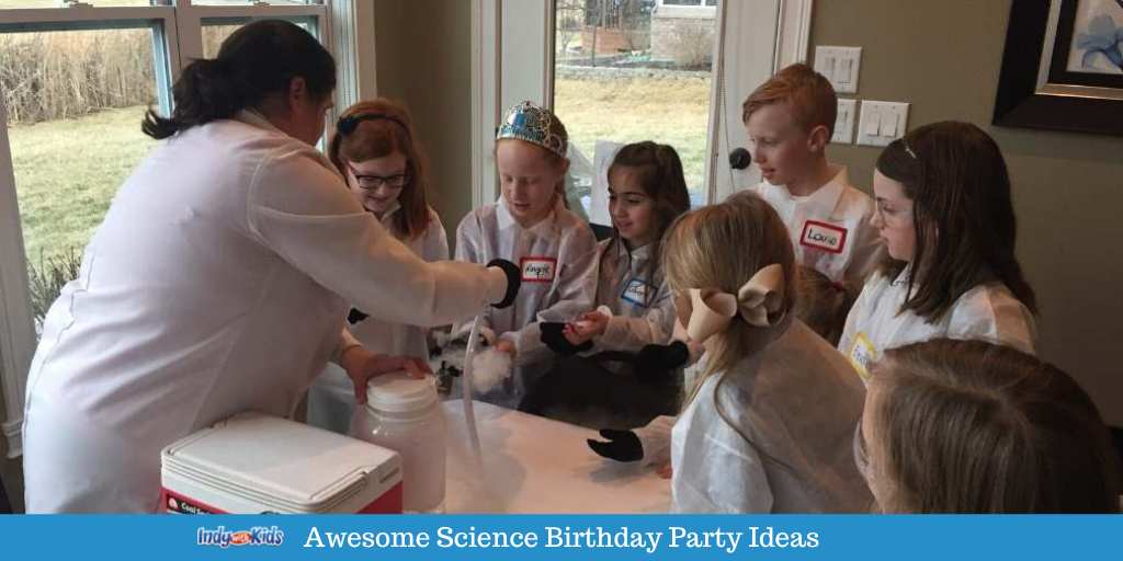 science birthday party ideas in Indiana