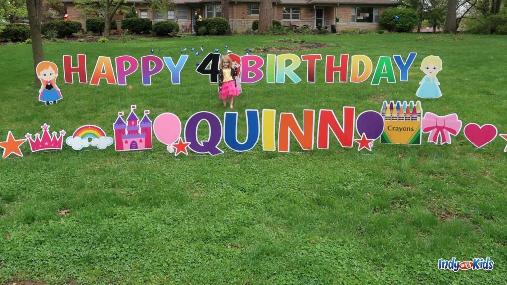 Birthday Party Ideas at Home: Use a yard sign to let the world know there's a birthday at your house!