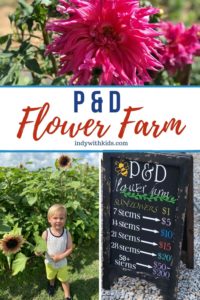 P and D Flower Farm with kids