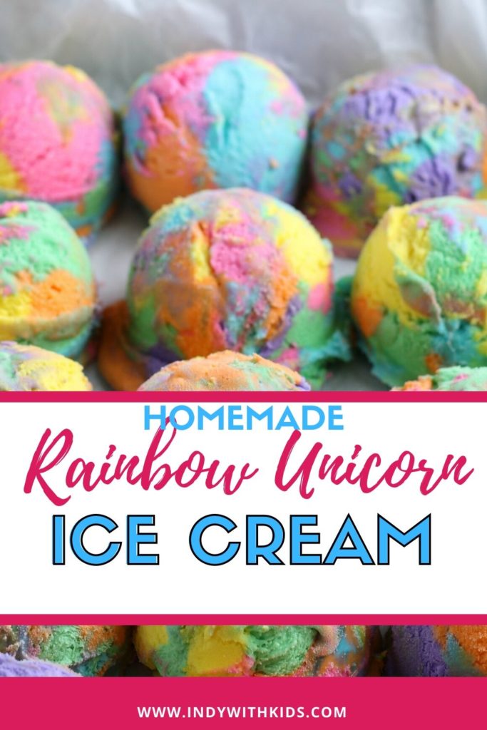 Rainbow Ice Cream | How to Make Rainbow Unicorn Ice Cream