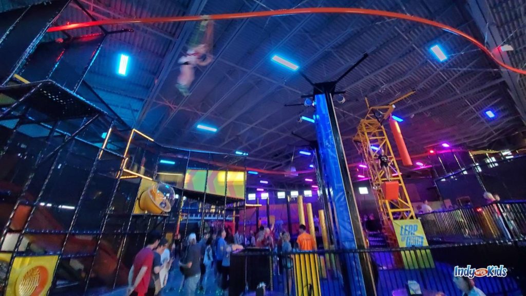 Urban Air is a fun place to find endless indoor things to do in Indianapolis for kids