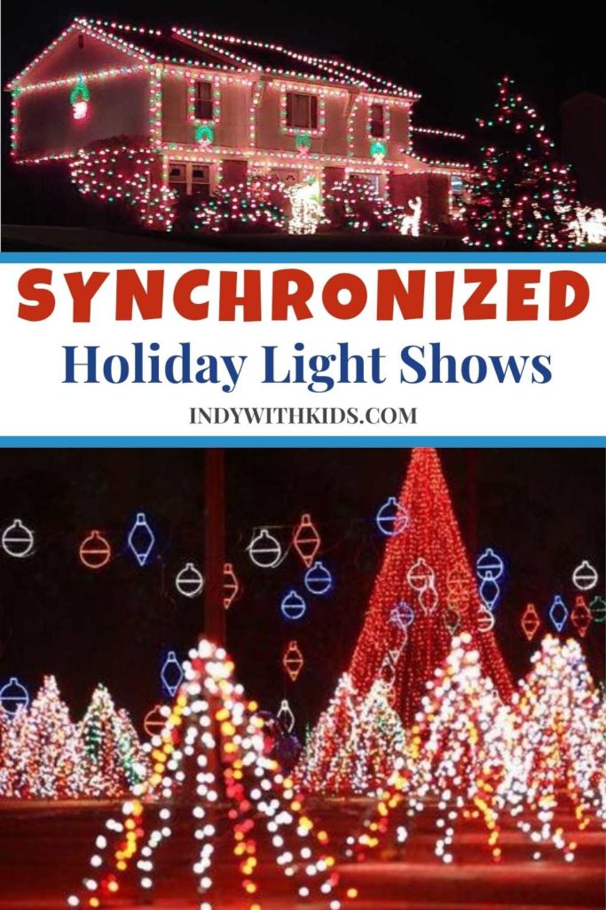 Synchronized Christmas Light Shows Light Shows Set to Holiday Music around Indy