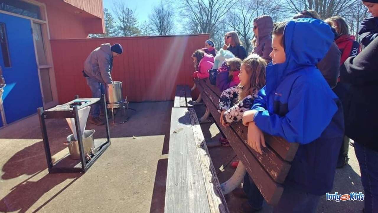 Holliday Park in Indianapolis hosts a popular maple syrup festival each winter.