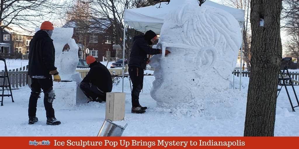 Mystery Solved Ice Sculpture Pop Up Brings Mystery To Indianapolis
