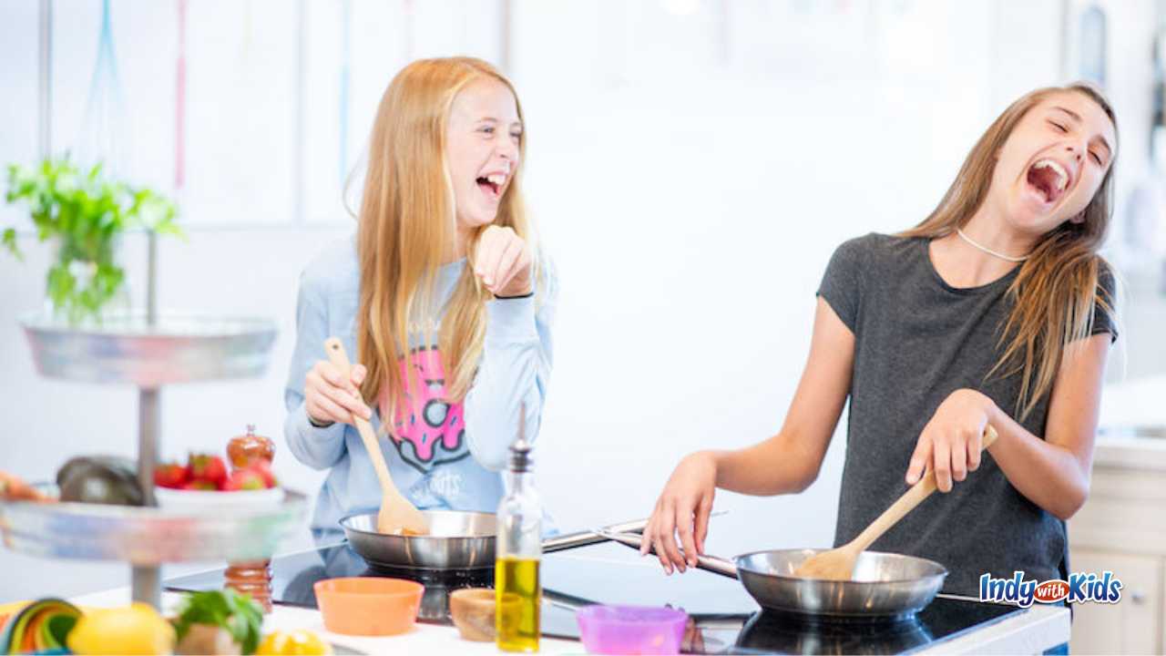 Sprouts Cooking School Girls having Fun