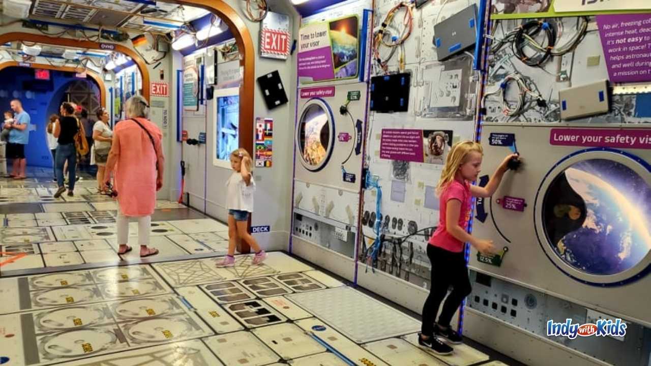 Indianapolis Children's Museum: Travel to space by way of the museum's lower level!