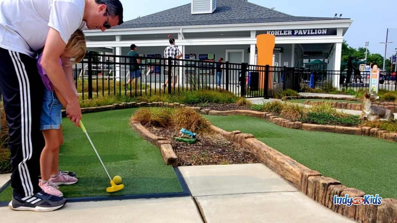 Indianapolis Children's Museum: Try a round of mini-golf on a pint-sized replica of a course designed by Pete and Alice Dye.