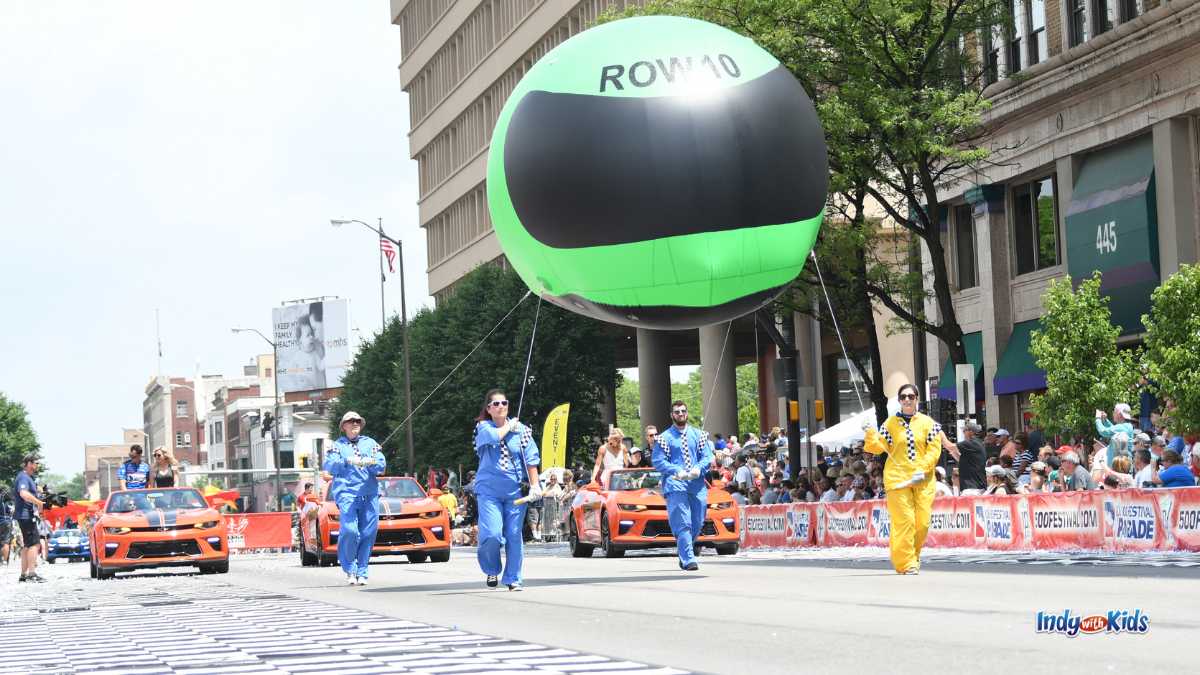 500 Festival Parade: Row 10 race car driver parade