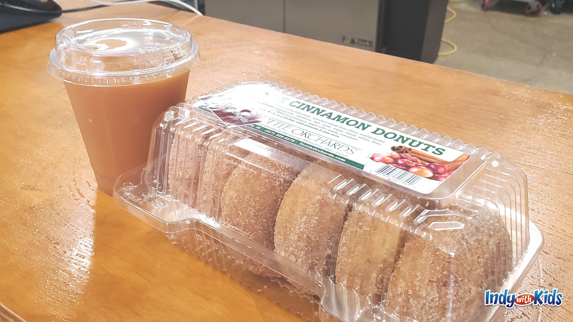 April Date Ideas: A box of cider donuts and a slushie at Tuttle Orchards