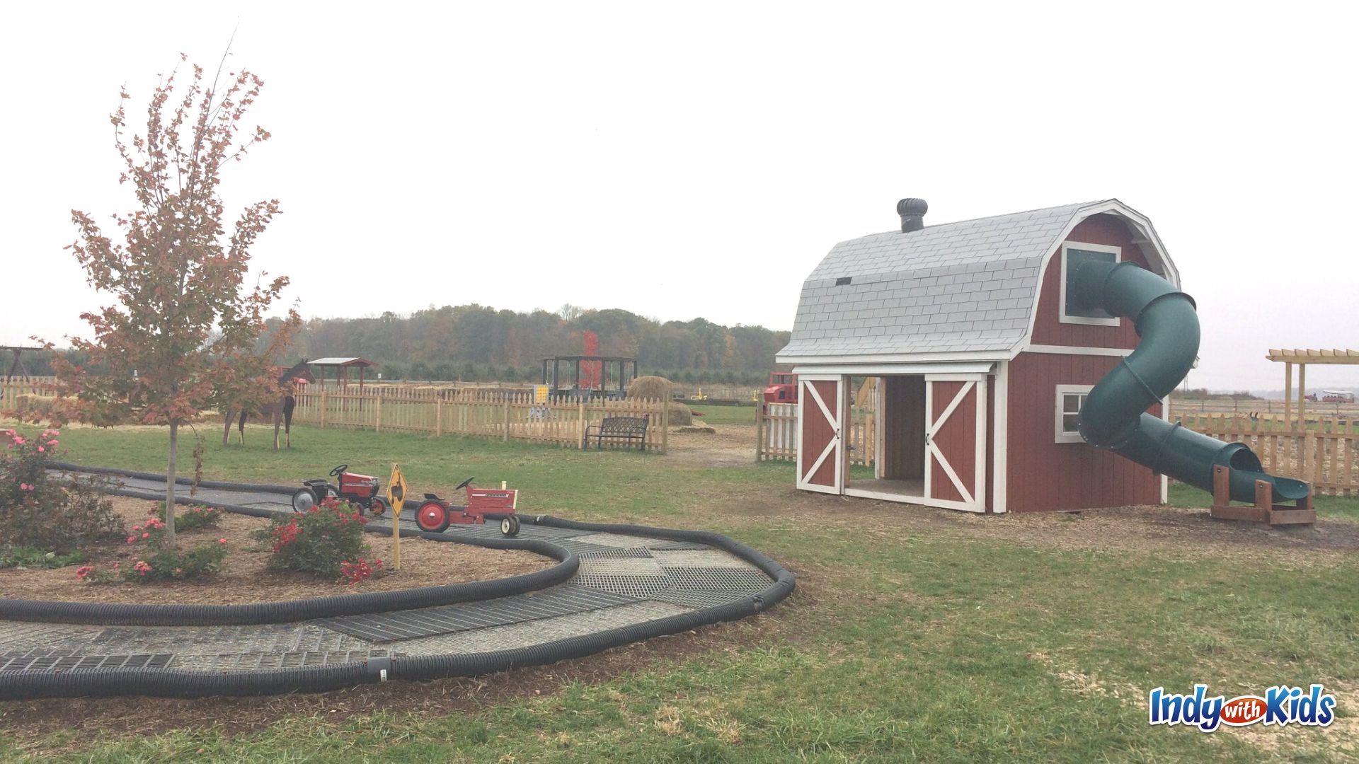 Tractor Town at Tuttle Orchards is a kid-approved favorite activity area.