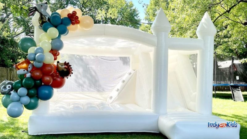 White Bounce House Indy