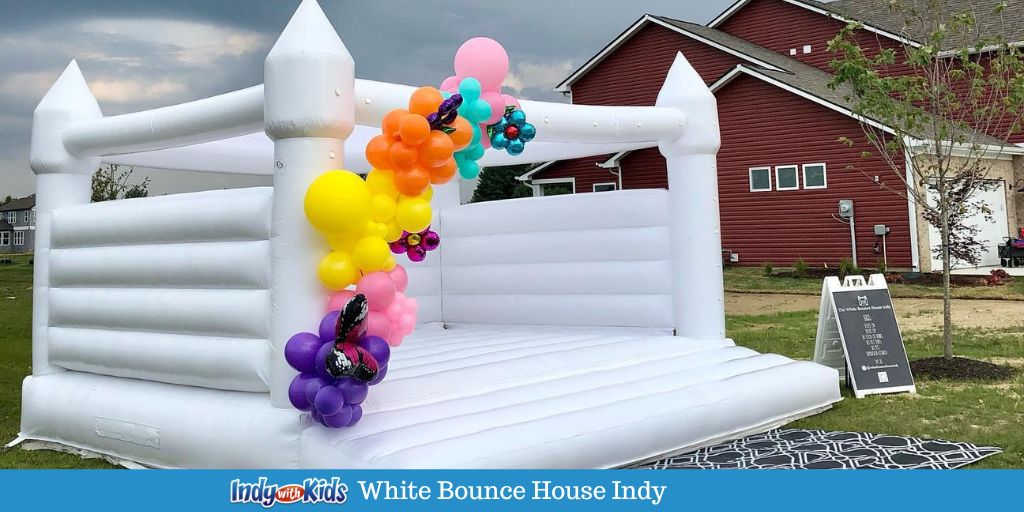 White Bounce House Indy