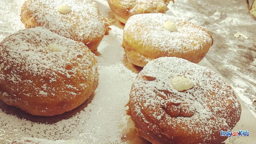 Making sufganiyot (jelly donuts) is one of our favorite ways to celebrate Hanukkah.