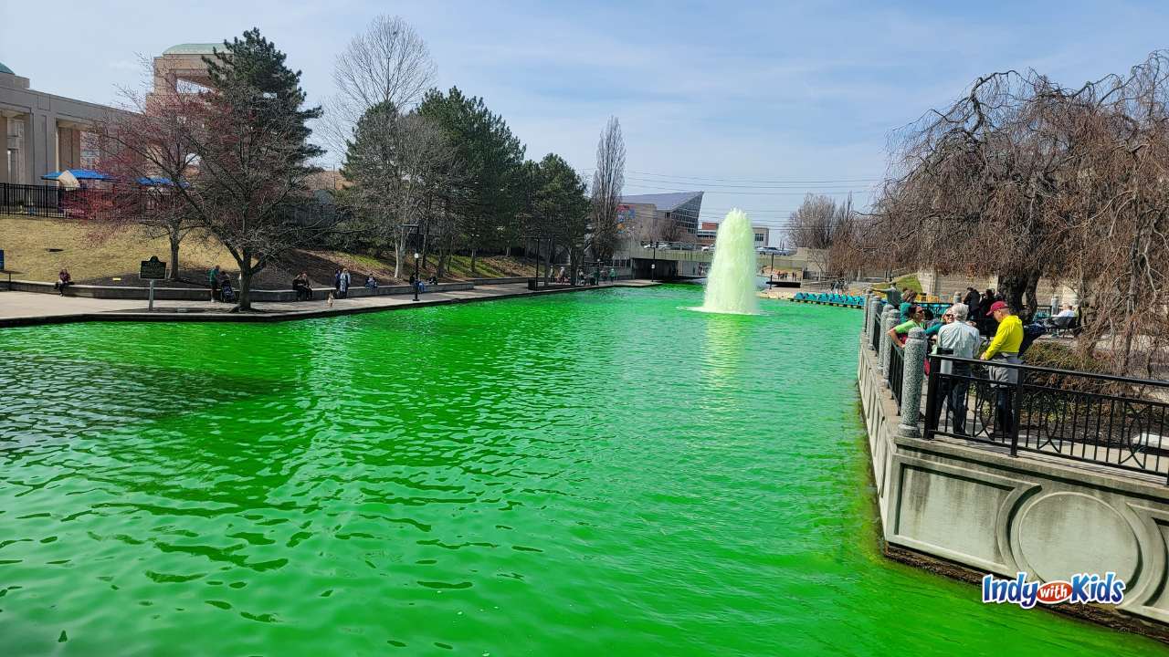 St. Patrick's Day Indianapolis events kick off with the free Greening of the Canal event downtown.