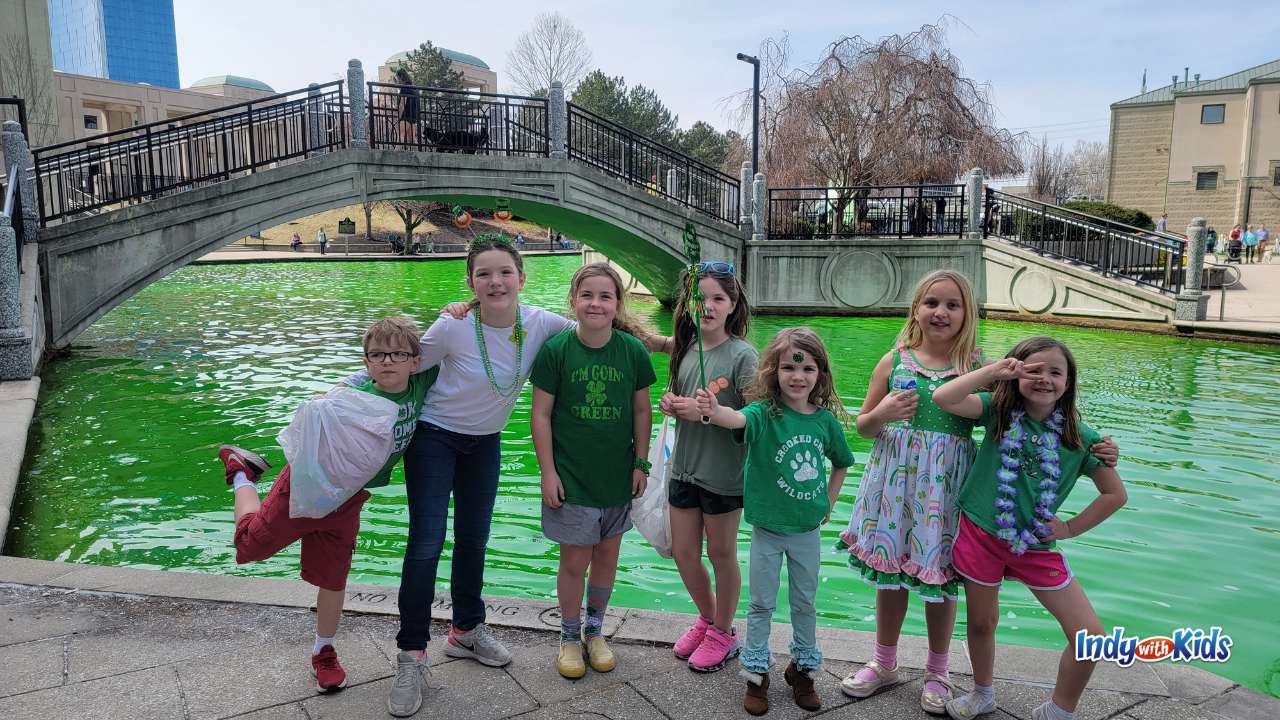 The Greening of the Canal is the free, family-friendly kick-off to St. Patrick's Day Indianapolis events.