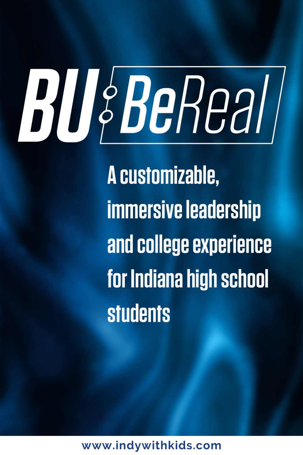 BU BeReal Immersive Leadership Camp pinterest poster