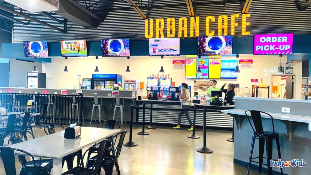 Urban Air Trampoline and Adventure Park in Noblesville cafe and food court