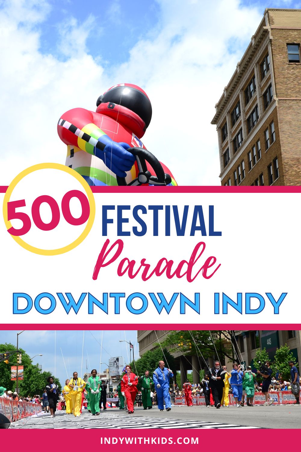 500 Festival Parade in Downtown Indy