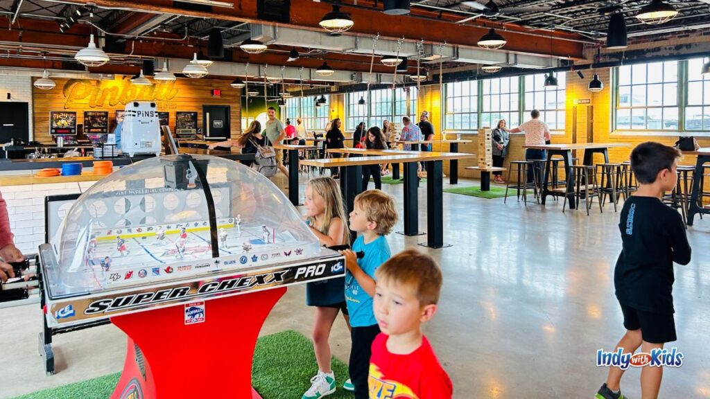 The Bottleworks District Pins Mechanical, Garage Food Hall, Theater, Shops, Hotel Indy with Kids