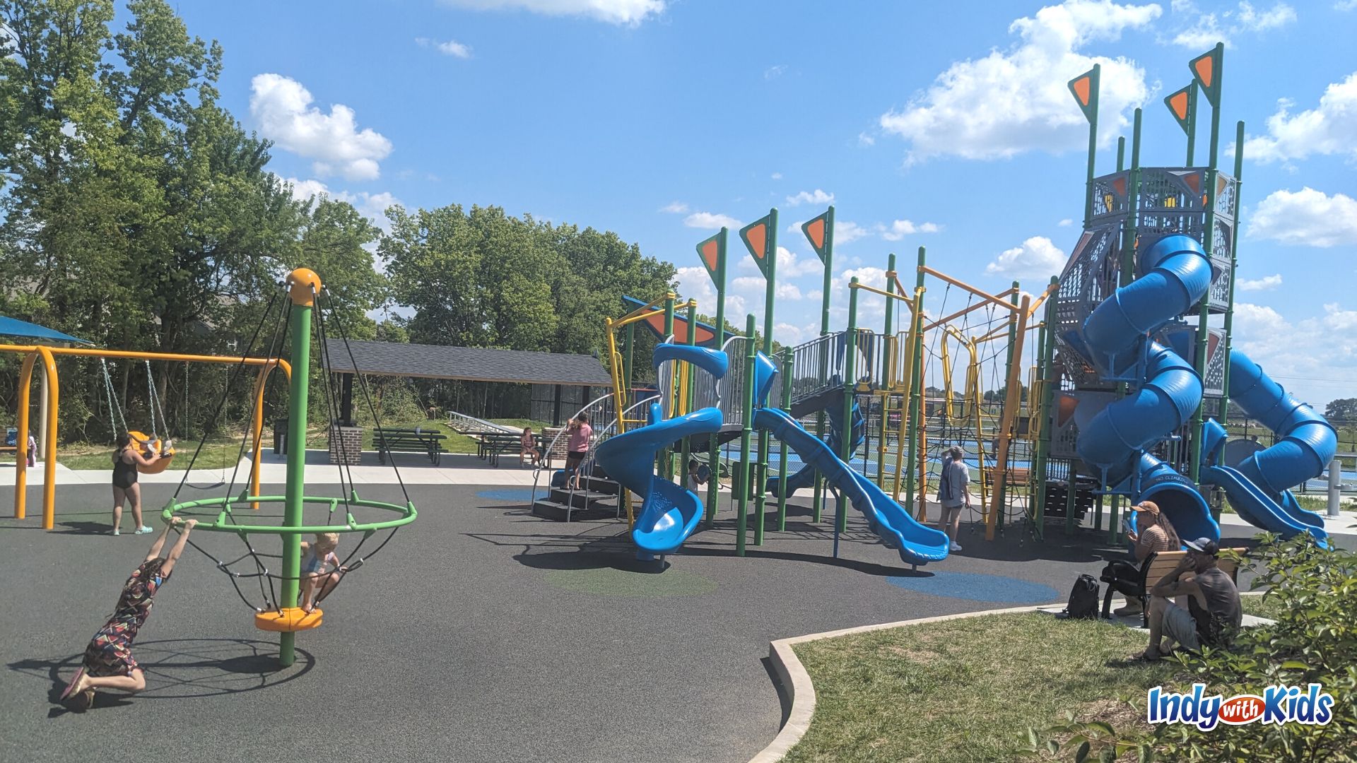 Kephart Park in Bargersville has a large playground and splash pad.