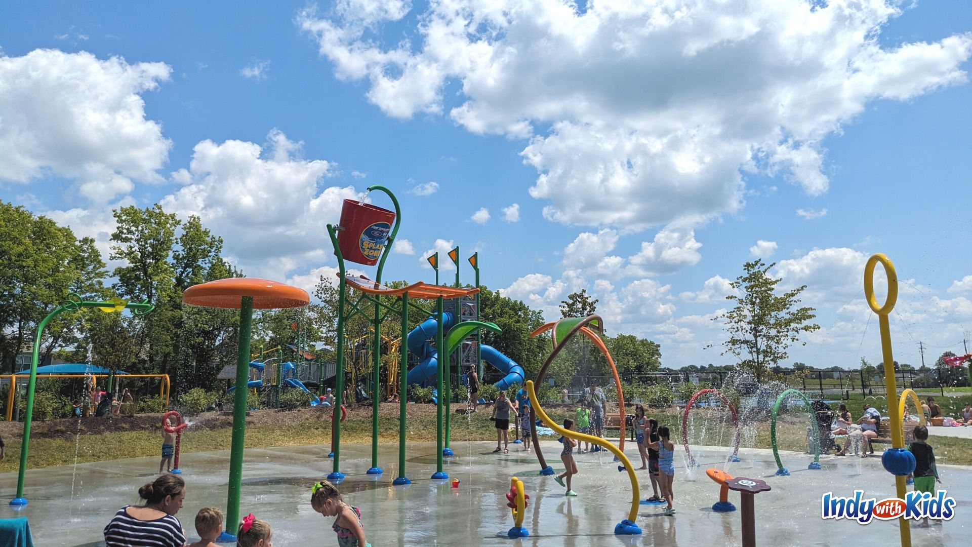 Kephart Park in Bargersville has a large playground and splash pad.