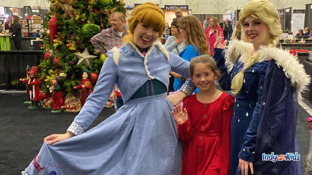 Suburban Indy Holiday Show Anna and Elsa from Frozen