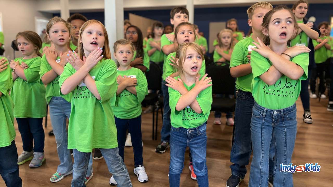 Indianapolis Children's Choir Summer Music Camp group singing